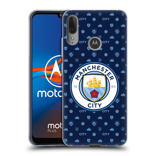 Manchester City Man City FC Patterns Dark Blue Soft Gel Case for Motorola Moto E6 Plus