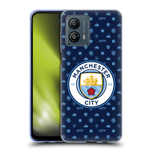 Manchester City Man City FC Patterns Dark Blue Soft Gel Case for Motorola Moto G53 5G