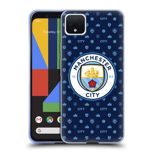 Manchester City Man City FC Patterns Dark Blue Soft Gel Case for Google Pixel 4 XL