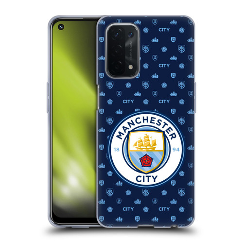 Manchester City Man City FC Patterns Dark Blue Soft Gel Case for OPPO A54 5G