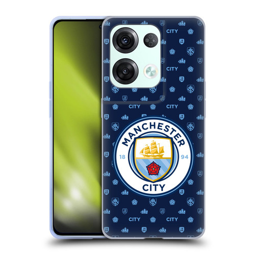 Manchester City Man City FC Patterns Dark Blue Soft Gel Case for OPPO Reno8 Pro