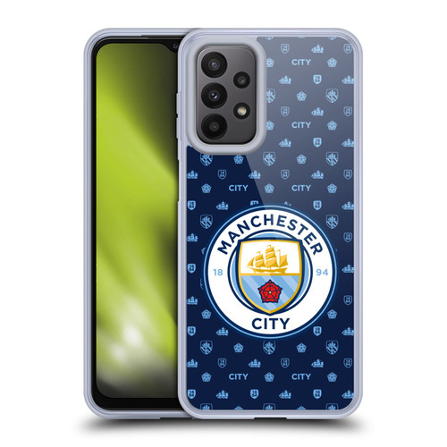 Manchester City Man City FC Patterns Dark Blue Soft Gel Case for Samsung Galaxy A23 / 5G (2022)