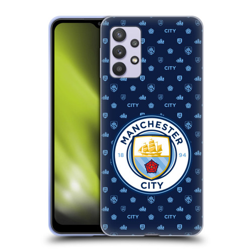 Manchester City Man City FC Patterns Dark Blue Soft Gel Case for Samsung Galaxy A32 5G / M32 5G (2021)