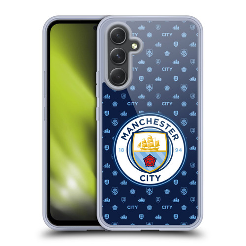Manchester City Man City FC Patterns Dark Blue Soft Gel Case for Samsung Galaxy A54 5G