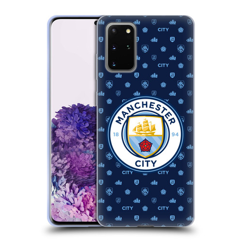Manchester City Man City FC Patterns Dark Blue Soft Gel Case for Samsung Galaxy S20+ / S20+ 5G