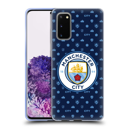 Manchester City Man City FC Patterns Dark Blue Soft Gel Case for Samsung Galaxy S20 / S20 5G