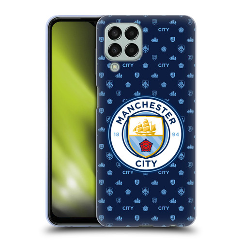 Manchester City Man City FC Patterns Dark Blue Soft Gel Case for Samsung Galaxy M33 (2022)