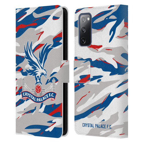 Crystal Palace FC Crest Camouflage Leather Book Wallet Case Cover For Samsung Galaxy S20 FE / 5G