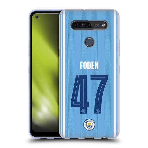Manchester City Man City FC 2023/24 Players Home Kit Phil Foden Soft Gel Case for LG K51S