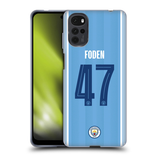 Manchester City Man City FC 2023/24 Players Home Kit Phil Foden Soft Gel Case for Motorola Moto G22