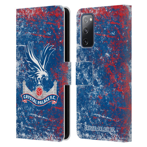 Crystal Palace FC Crest Distressed Leather Book Wallet Case Cover For Samsung Galaxy S20 FE / 5G