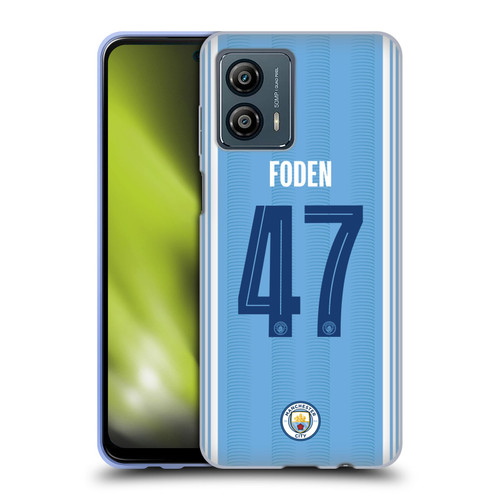 Manchester City Man City FC 2023/24 Players Home Kit Phil Foden Soft Gel Case for Motorola Moto G53 5G