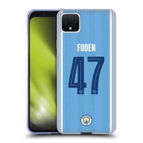 Manchester City Man City FC 2023/24 Players Home Kit Phil Foden Soft Gel Case for Google Pixel 4 XL