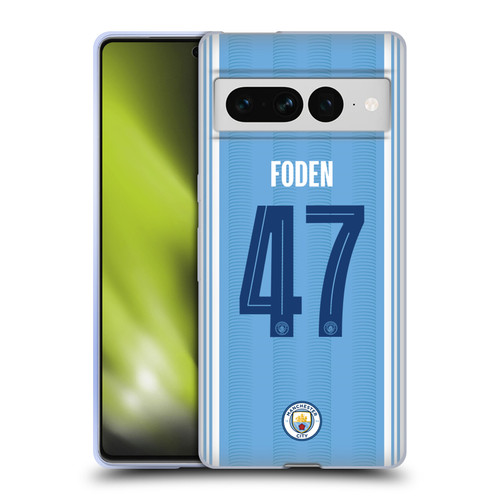 Manchester City Man City FC 2023/24 Players Home Kit Phil Foden Soft Gel Case for Google Pixel 7 Pro