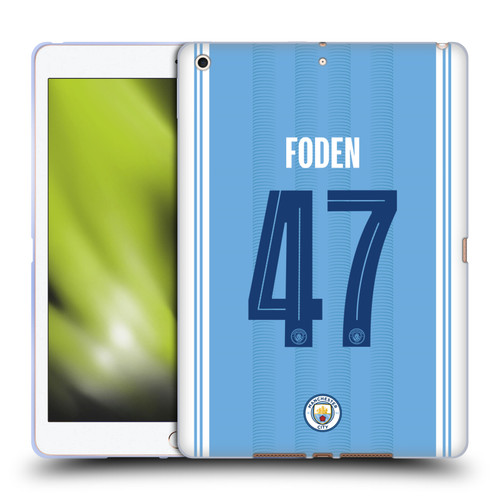 Manchester City Man City FC 2023/24 Players Home Kit Phil Foden Soft Gel Case for Apple iPad 10.2 2019/2020/2021