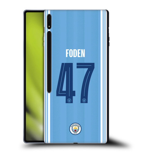 Manchester City Man City FC 2023/24 Players Home Kit Phil Foden Soft Gel Case for Samsung Galaxy Tab S8 Ultra