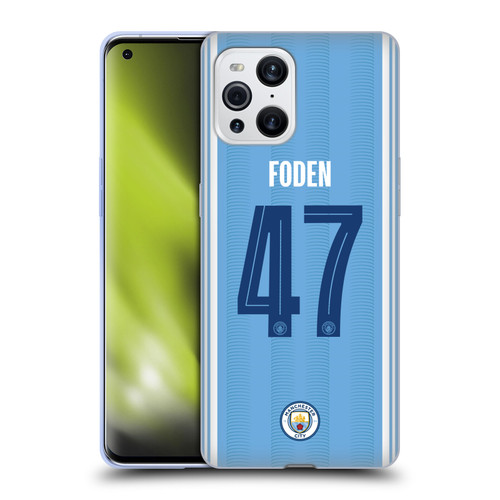 Manchester City Man City FC 2023/24 Players Home Kit Phil Foden Soft Gel Case for OPPO Find X3 / Pro