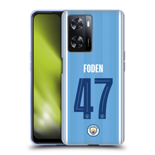 Manchester City Man City FC 2023/24 Players Home Kit Phil Foden Soft Gel Case for OPPO A57s