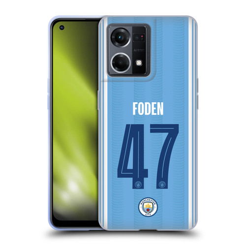Manchester City Man City FC 2023/24 Players Home Kit Phil Foden Soft Gel Case for OPPO Reno8 4G