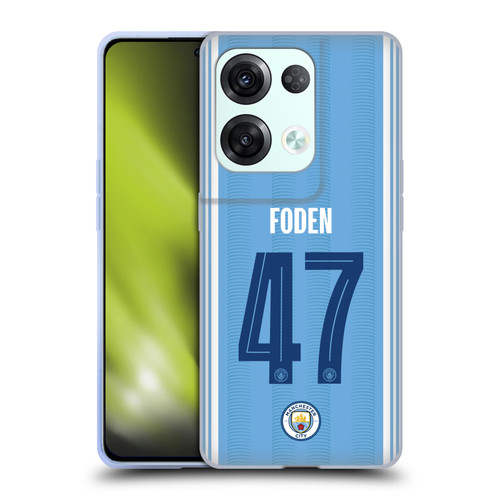 Manchester City Man City FC 2023/24 Players Home Kit Phil Foden Soft Gel Case for OPPO Reno8 Pro