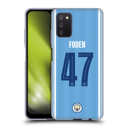Manchester City Man City FC 2023/24 Players Home Kit Phil Foden Soft Gel Case for Samsung Galaxy A03s (2021)