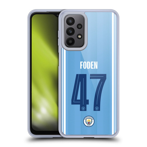 Manchester City Man City FC 2023/24 Players Home Kit Phil Foden Soft Gel Case for Samsung Galaxy A23 / 5G (2022)
