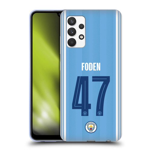 Manchester City Man City FC 2023/24 Players Home Kit Phil Foden Soft Gel Case for Samsung Galaxy A32 (2021)