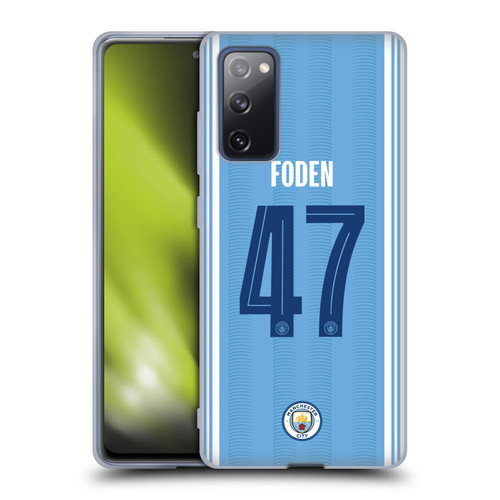 Manchester City Man City FC 2023/24 Players Home Kit Phil Foden Soft Gel Case for Samsung Galaxy S20 FE / 5G