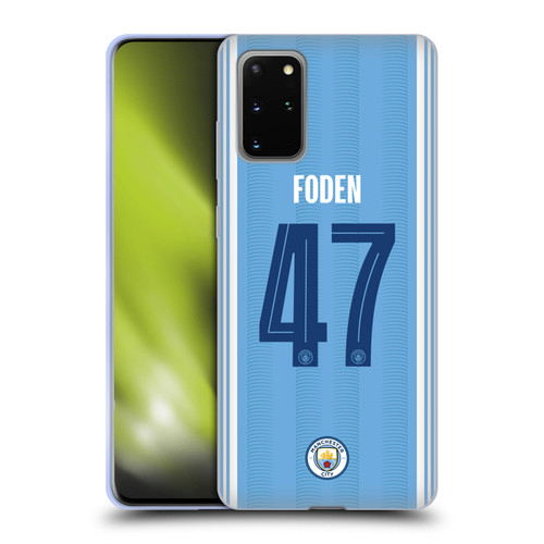 Manchester City Man City FC 2023/24 Players Home Kit Phil Foden Soft Gel Case for Samsung Galaxy S20+ / S20+ 5G