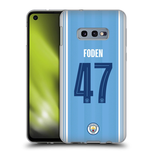 Manchester City Man City FC 2023/24 Players Home Kit Phil Foden Soft Gel Case for Samsung Galaxy S10e