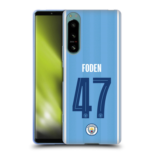 Manchester City Man City FC 2023/24 Players Home Kit Phil Foden Soft Gel Case for Sony Xperia 5 IV
