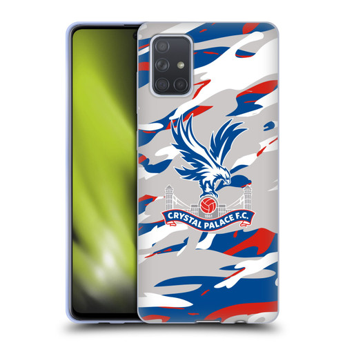 Crystal Palace FC Crest Camouflage Soft Gel Case for Samsung Galaxy A71 (2019)