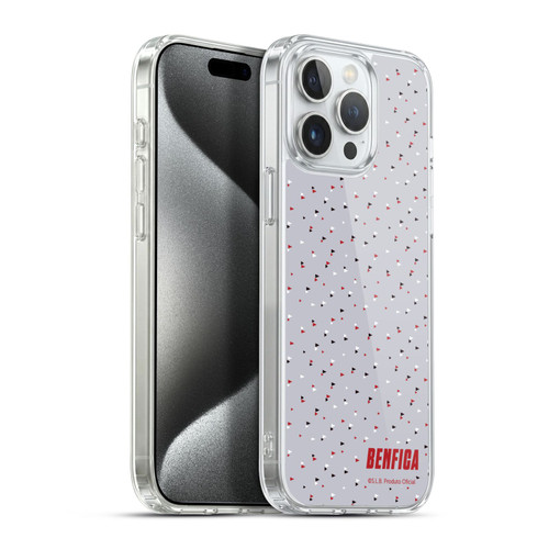 S.L. Benfica 2021/22 Crest Triangles Soft Gel Case for Apple iPhone 15 Pro Max