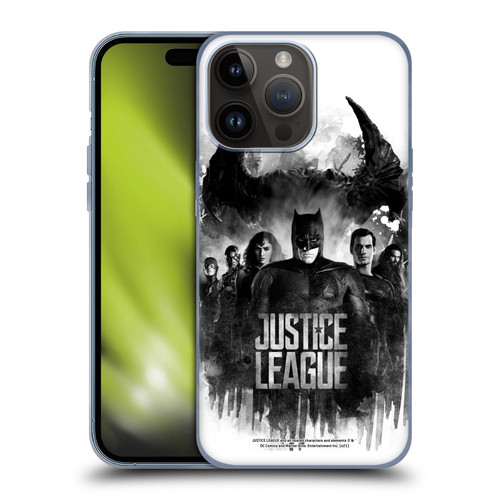 Zack Snyder's Justice League Snyder Cut Composed Art Group Watercolour Soft Gel Case for Apple iPhone 15 Pro Max