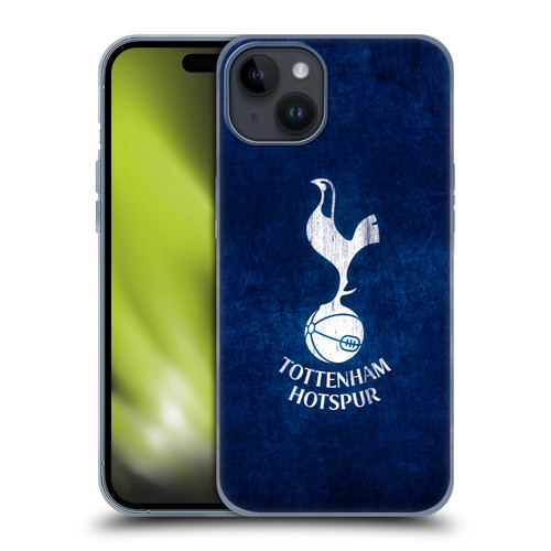 Tottenham Hotspur F.C. Badge Distressed Soft Gel Case for Apple iPhone 15 Plus