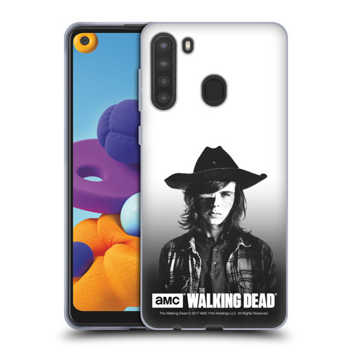 AMC The Walking Dead Filtered Portraits Carl Soft Gel Case for Samsung Galaxy A21 (2020)