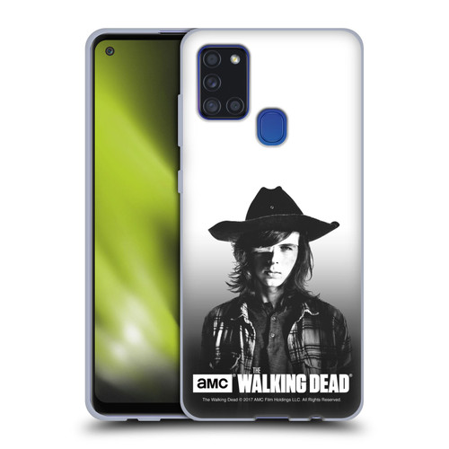 AMC The Walking Dead Filtered Portraits Carl Soft Gel Case for Samsung Galaxy A21s (2020)