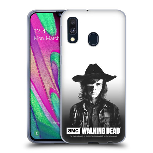 AMC The Walking Dead Filtered Portraits Carl Soft Gel Case for Samsung Galaxy A40 (2019)
