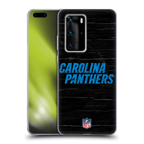 NFL Carolina Panthers Logo Distressed Look Soft Gel Case for Huawei P40 Pro / P40 Pro Plus 5G