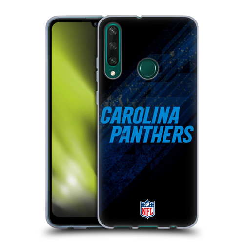 NFL Carolina Panthers Logo Blur Soft Gel Case for Huawei Y6p