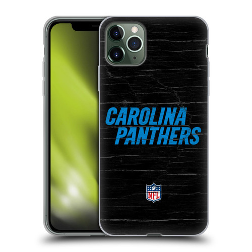 NFL Carolina Panthers Logo Distressed Look Soft Gel Case for Apple iPhone 11 Pro Max