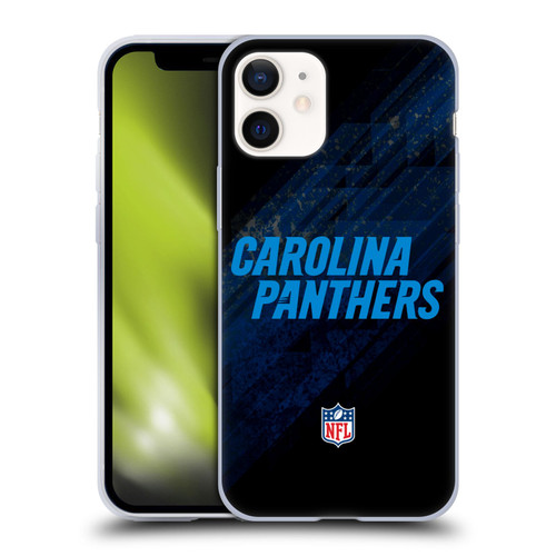 NFL Carolina Panthers Logo Blur Soft Gel Case for Apple iPhone 12 Mini