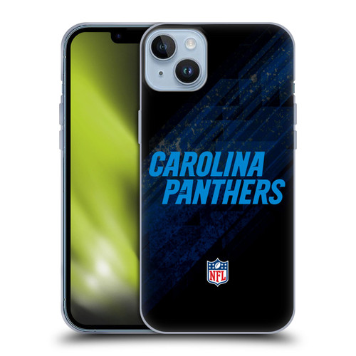 NFL Carolina Panthers Logo Blur Soft Gel Case for Apple iPhone 14 Plus