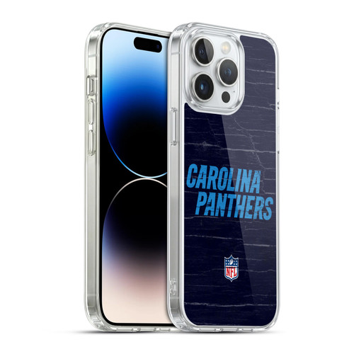 NFL Carolina Panthers Logo Distressed Look Soft Gel Case for Apple iPhone 14 Pro Max & MagSafe