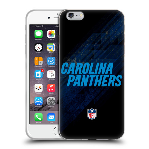 NFL Carolina Panthers Logo Blur Soft Gel Case for Apple iPhone 6 Plus / iPhone 6s Plus