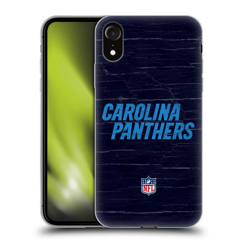 NFL Carolina Panthers Logo Distressed Look Soft Gel Case for Apple iPhone XR
