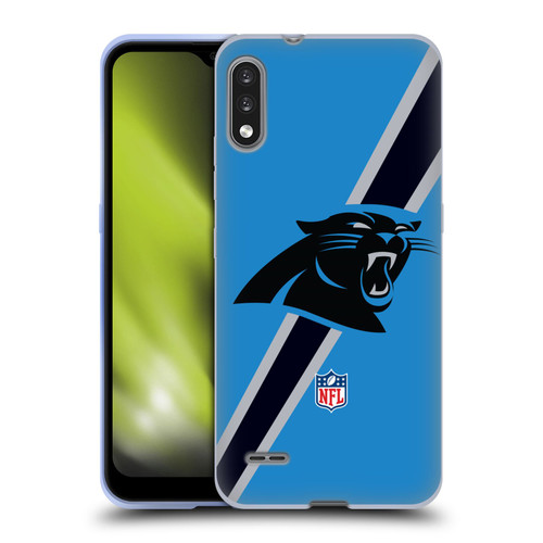 NFL Carolina Panthers Logo Stripes Soft Gel Case for LG K22