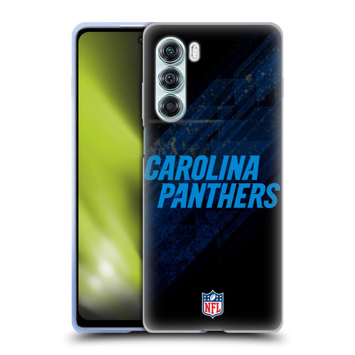 NFL Carolina Panthers Logo Blur Soft Gel Case for Motorola Edge S30 / Moto G200 5G