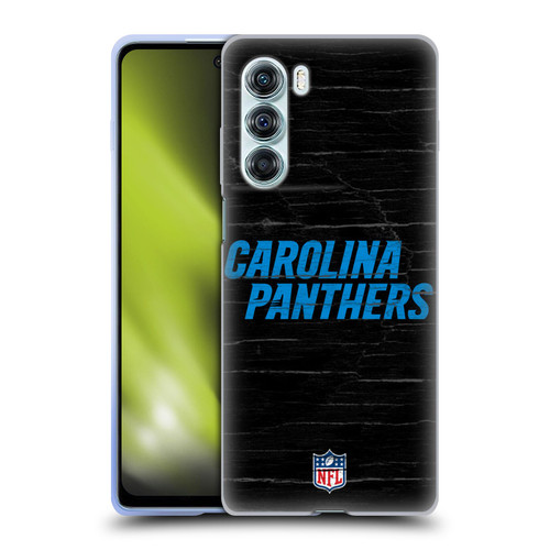 NFL Carolina Panthers Logo Distressed Look Soft Gel Case for Motorola Edge S30 / Moto G200 5G