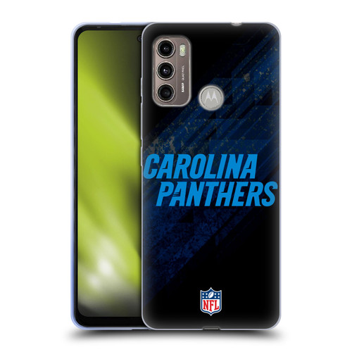 NFL Carolina Panthers Logo Blur Soft Gel Case for Motorola Moto G60 / Moto G40 Fusion